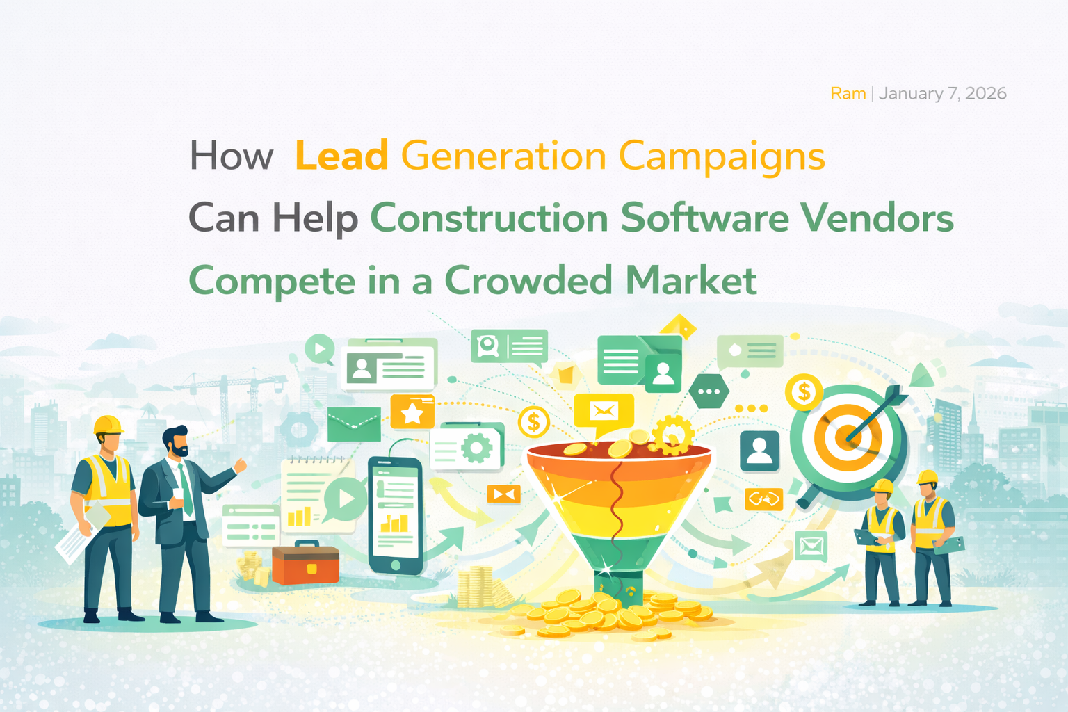 How Lead Generation Campaigns Can Help Construction Software Vendors Compete in a Crowded Market