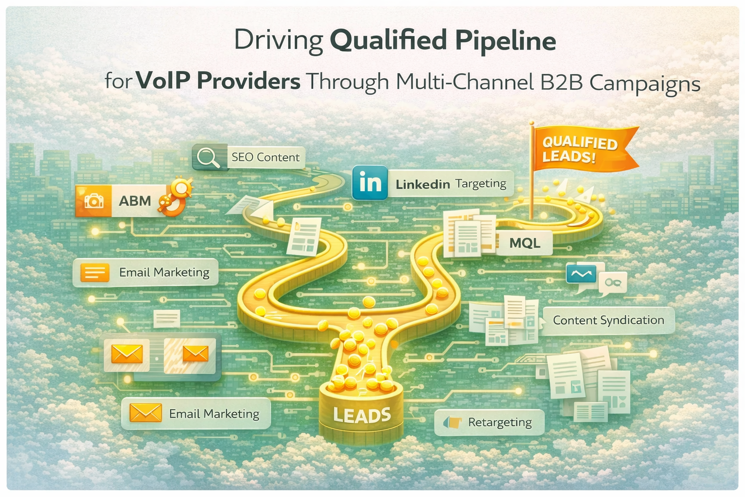 Driving Qualified Pipeline for VoIP Providers Through Multi-Channel B2B Campaigns