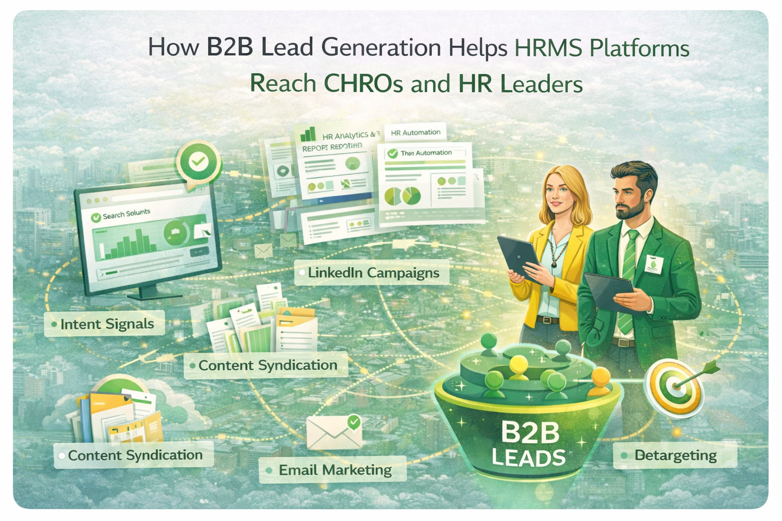 How B2B Lead Generation Helps HRMS Platforms Reach CHROs and HR Leaders